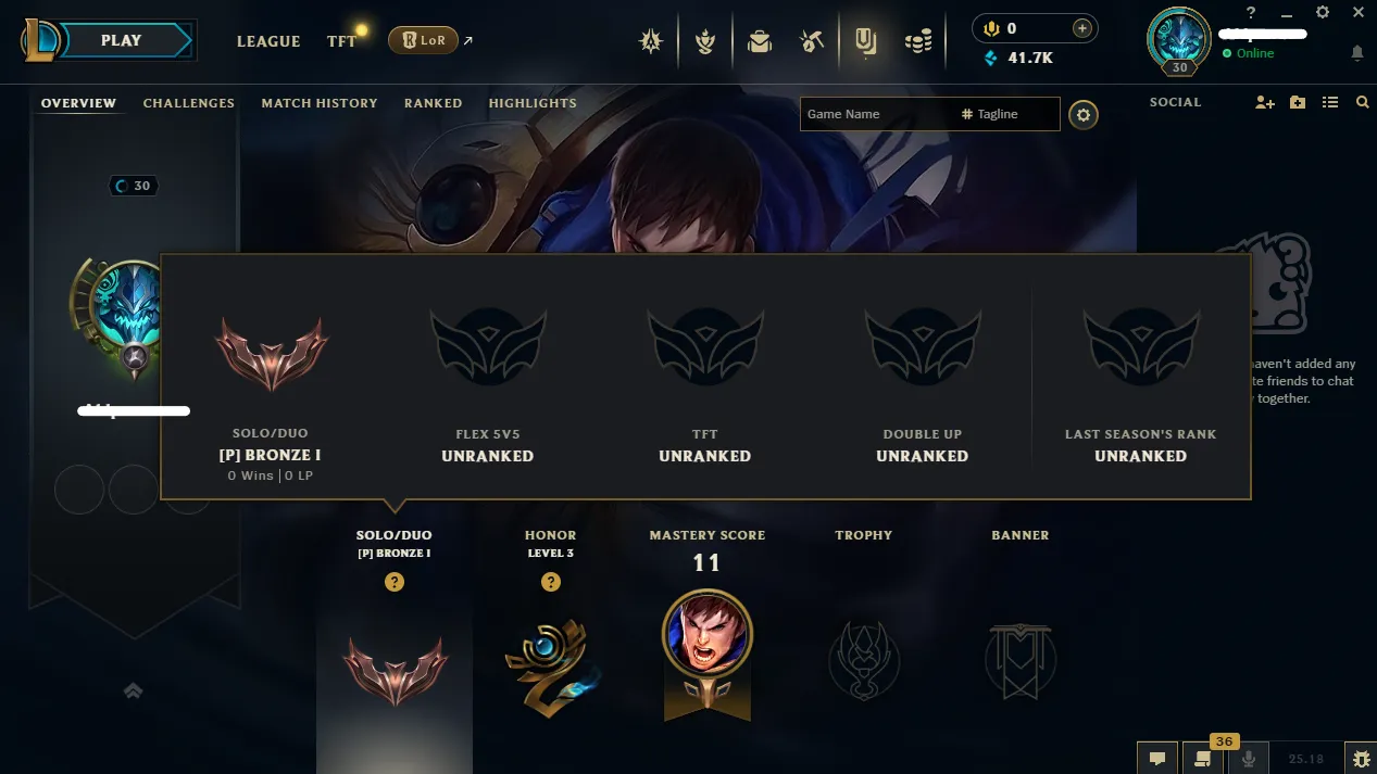 【 NA 】∙ Bronze 1 ♦️ Placements ♦️ 30K-40K BE ☑️Changeable Name☑️Unverified Email🚚 Instant Delivery